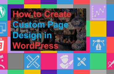 wordpress Custom Page Design
