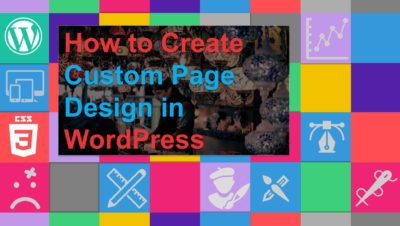 wordpress Custom Page Design